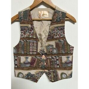 Vintage Conterio Vest Bookshelves Size Medium American Made